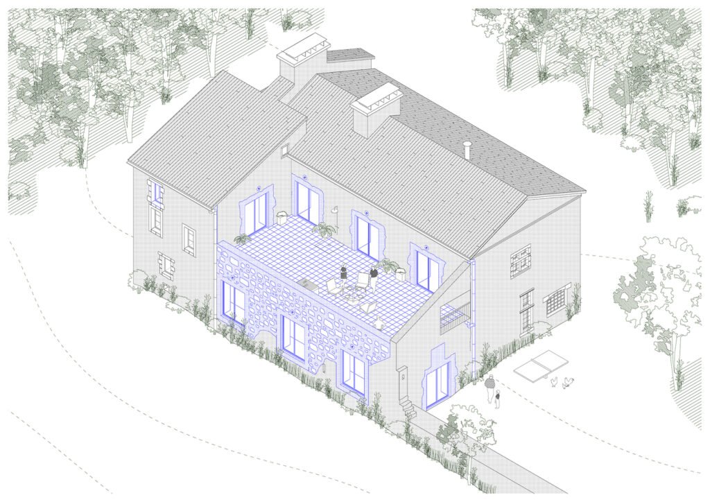 LA FAGE, une maison dans une maison / Plan Común