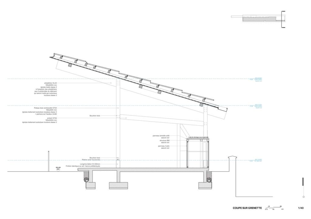 Vestiaires et Club House des Installations Sportives / Anthony Laffargue