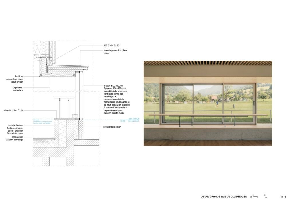 Vestiaires et Club House des Installations Sportives / Anthony Laffargue