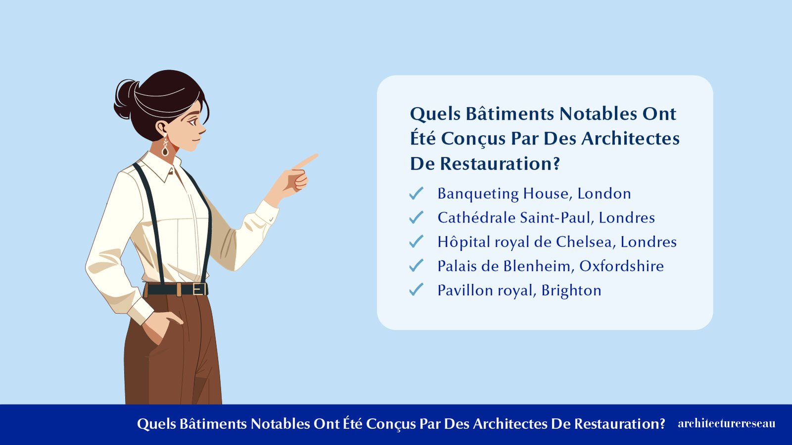 Architecte De Restauration - Travail, Salaires, Emplois, Formati Quels bâtiments notables ont été conçus par des architectes de restauration ?