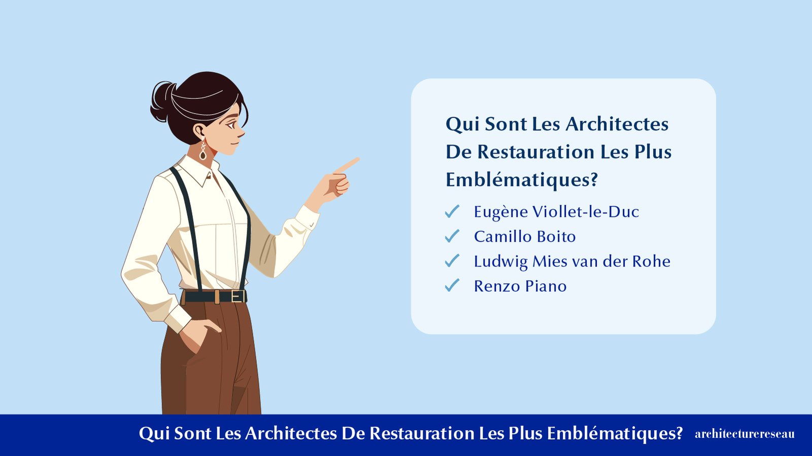Architecte De Restauration - Travail, Salaires, Emplois, Formati Qui sont les architectes de restauration les plus emblématiques ?