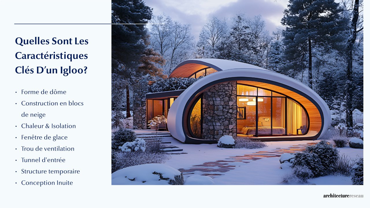 Igloo - Architecture, Histoire, Durabilité, Matériaux et Prix Quelles sont les caractéristiques clés d'un igloo ?