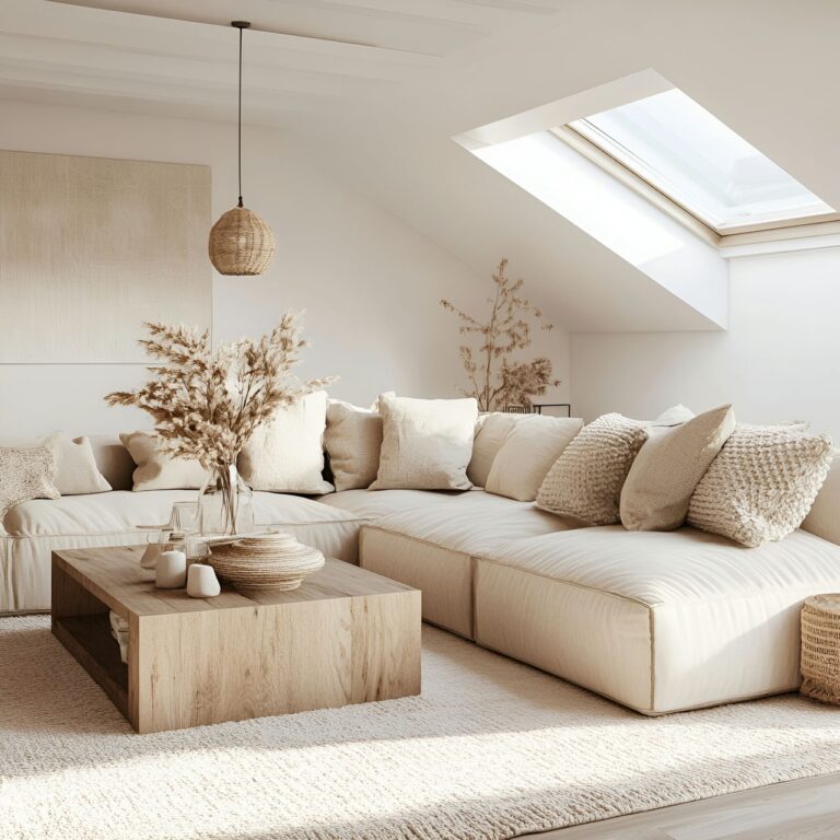 Picture of A Scandinavian Penthouse Apartment With A Dark Green Kitchen