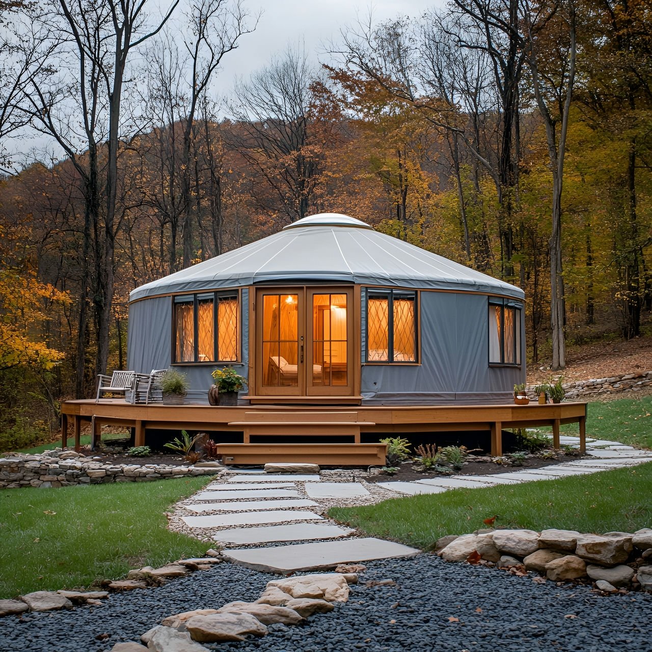 Yurt Yourte : Architecture, Histoire, Durabilité, Matériaux et Prix Typiques