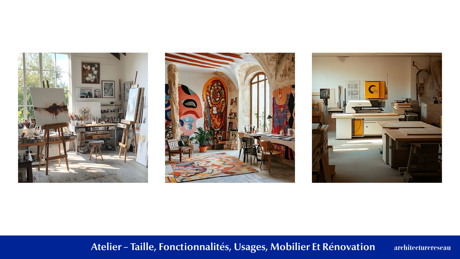 Atelier : taille, fonctionnalité, usages, mobilier et rénovation