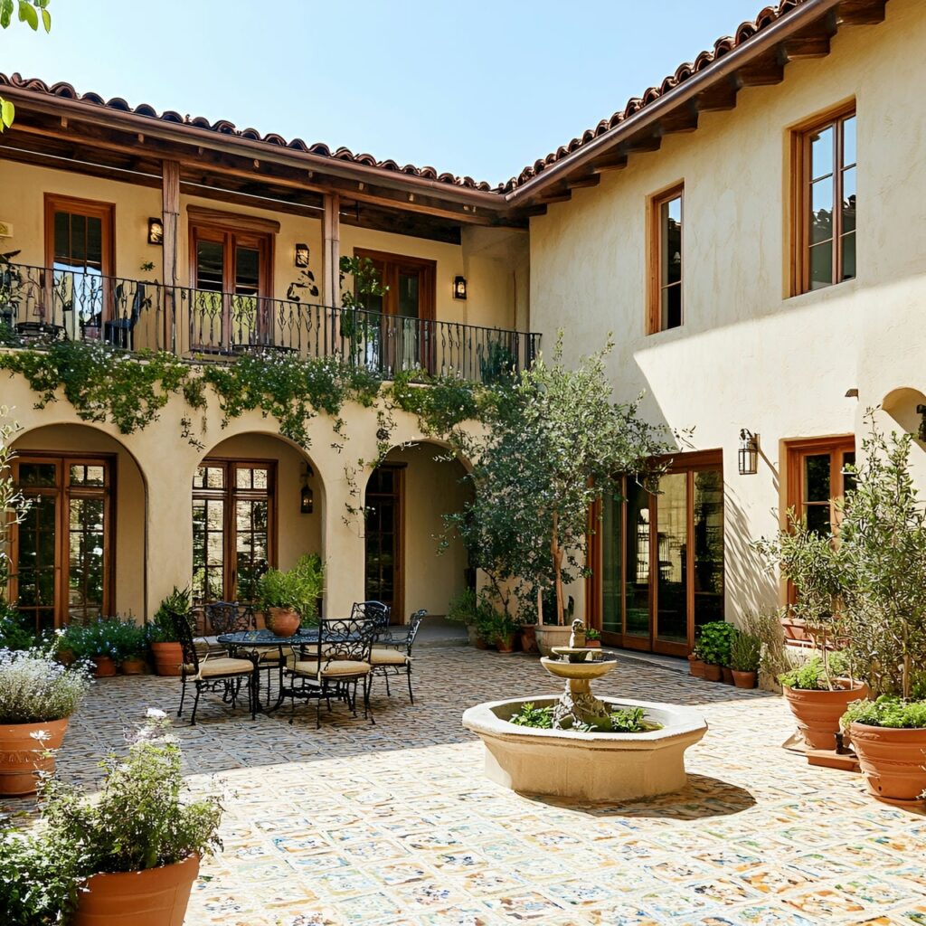 Cour intérieure : taille, fonctionnalité, usages, mobilier et rénovation