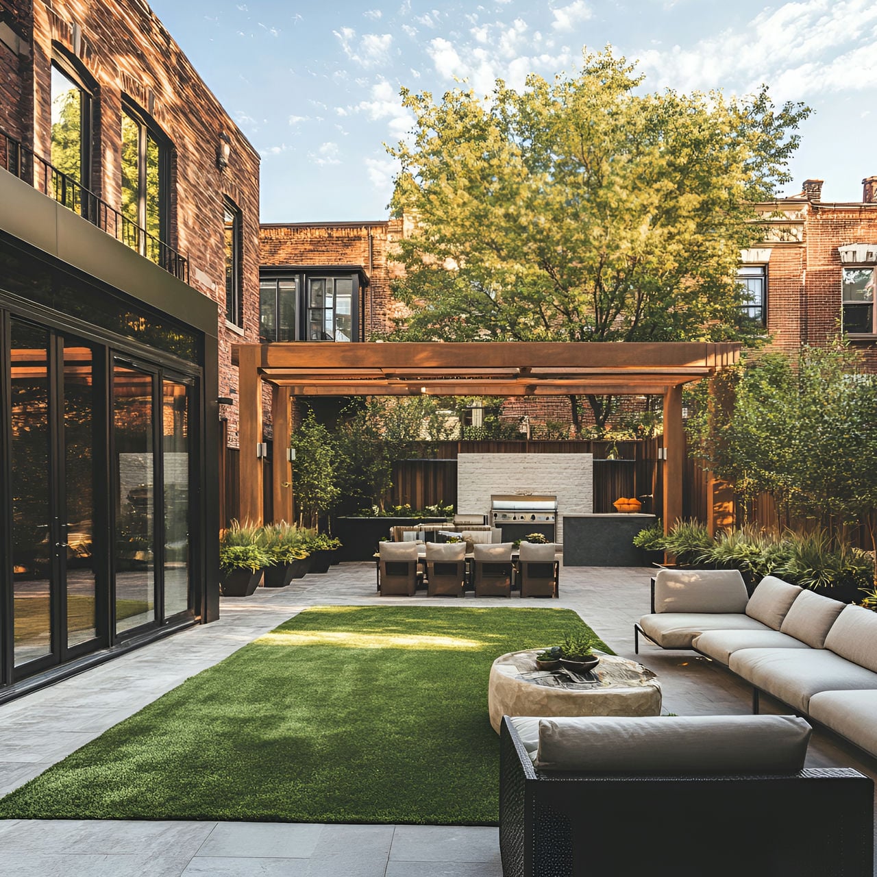 Cour intérieure : taille, fonctionnalité, usages, mobilier et rénovation