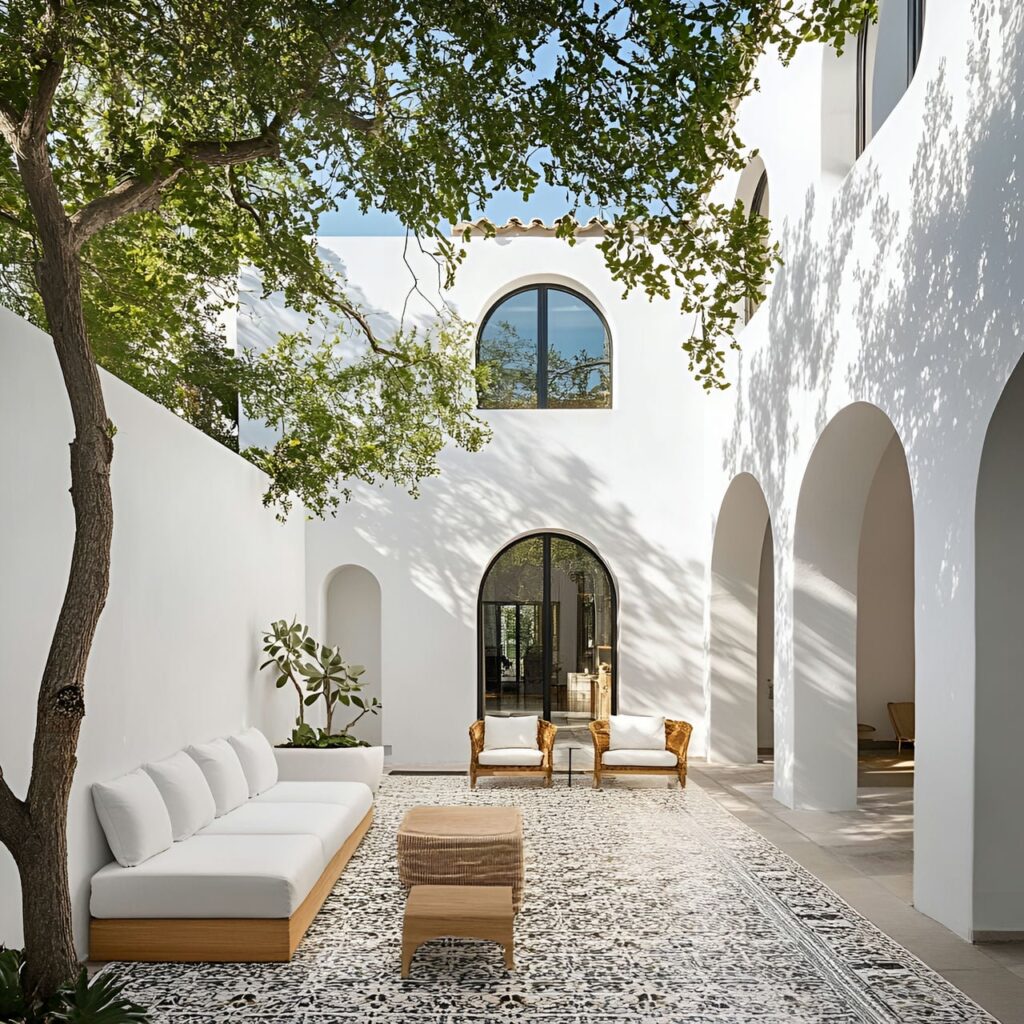 Cour intérieure : taille, fonctionnalité, usages, mobilier et rénovation