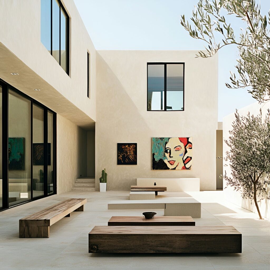 Cour intérieure : taille, fonctionnalité, usages, mobilier et rénovation