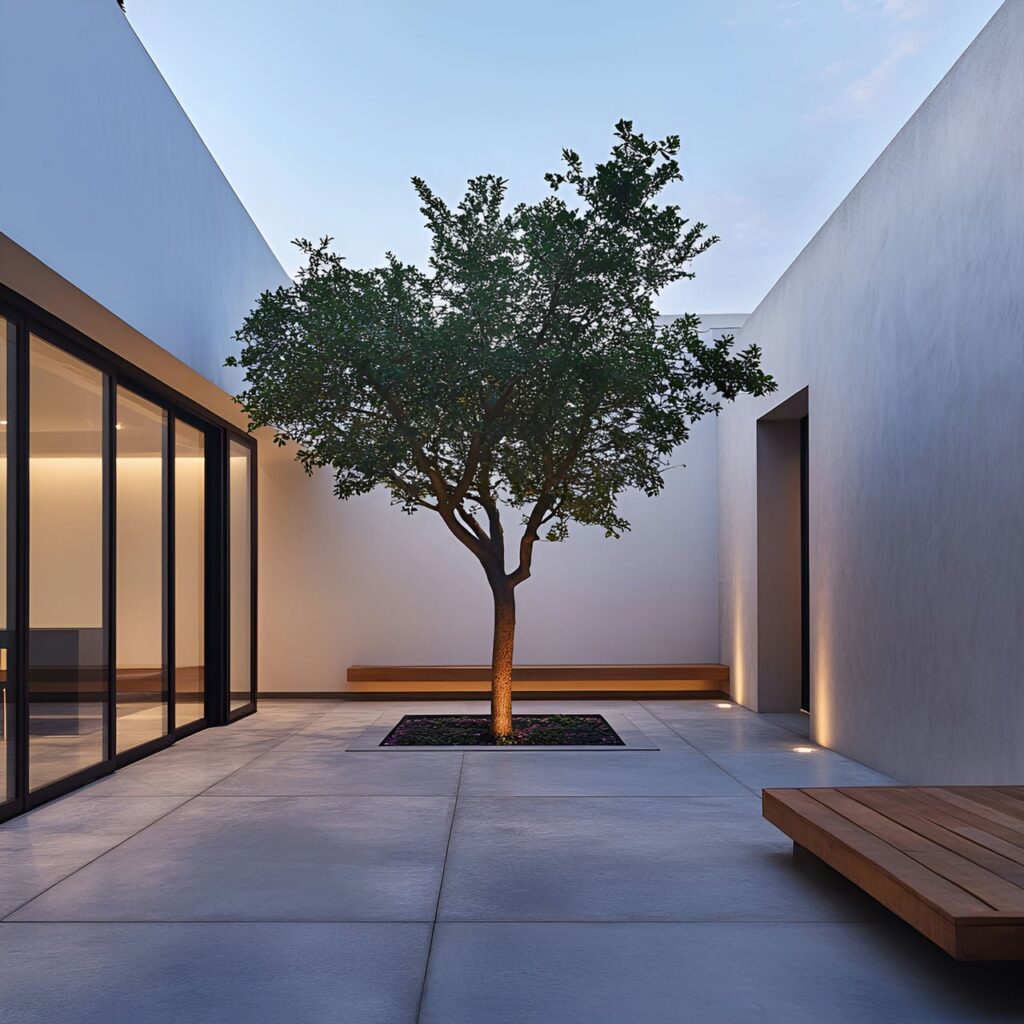 Cour intérieure : taille, fonctionnalité, usages, mobilier et rénovation