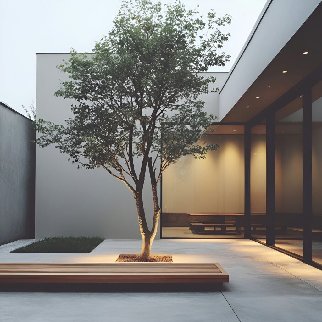 Cour intérieure : taille, fonctionnalité, usages, mobilier et rénovation