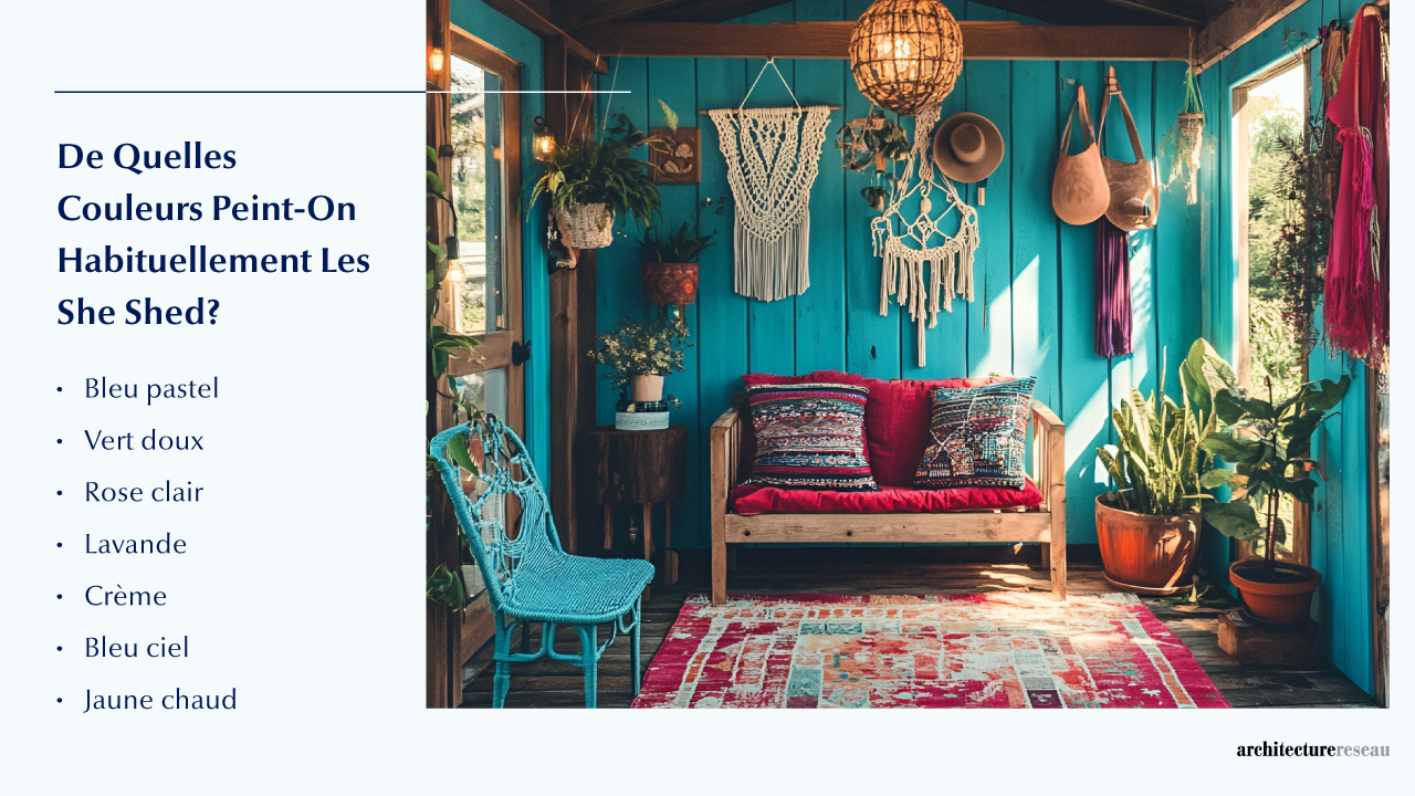 She Shed - Taille, Fonctionnalités, Usages, Mobilier Et Rénova Quel mobilier équipe généralement un she shed?