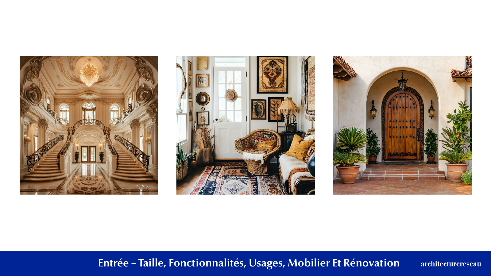 Entrée : Taille, Fonctionnalité, Usages, Mobilier et Rénovation