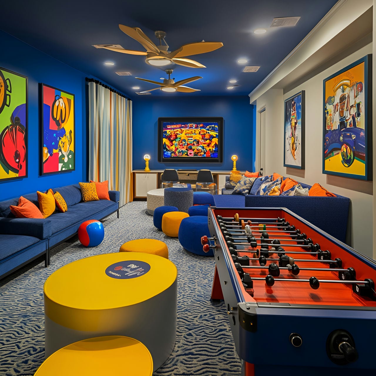 Salle de jeux : Taille, Fonctionnalité, Usages, Mobilier et Rénovation