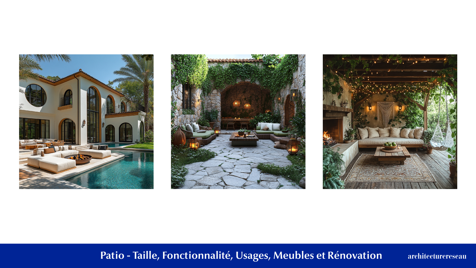 Patio : Taille, Fonctionnalité, Usages, Mobilier et Rénovation