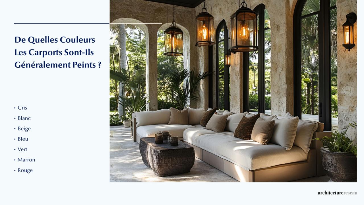 Quelles sont les couleurs les plus couramment utilisées pour peindre un lanai ?