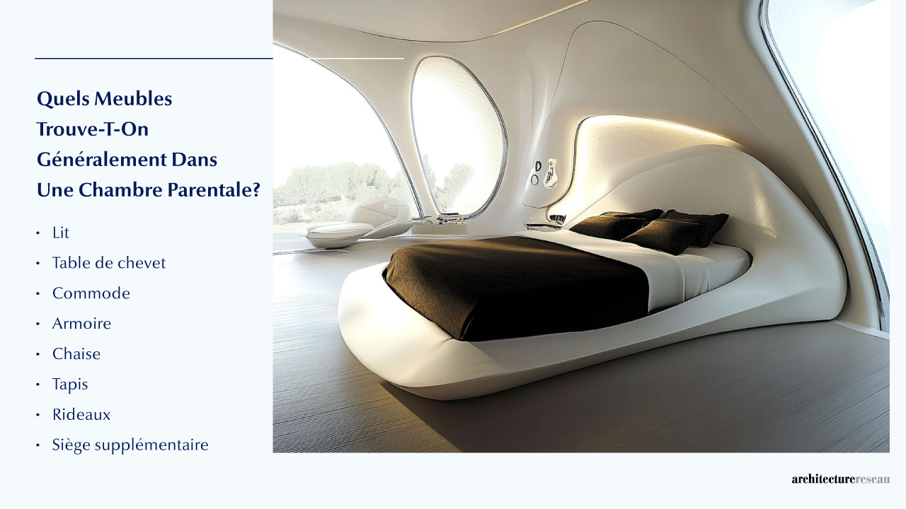 Quel mobilier équipe généralement une chambre principale ?