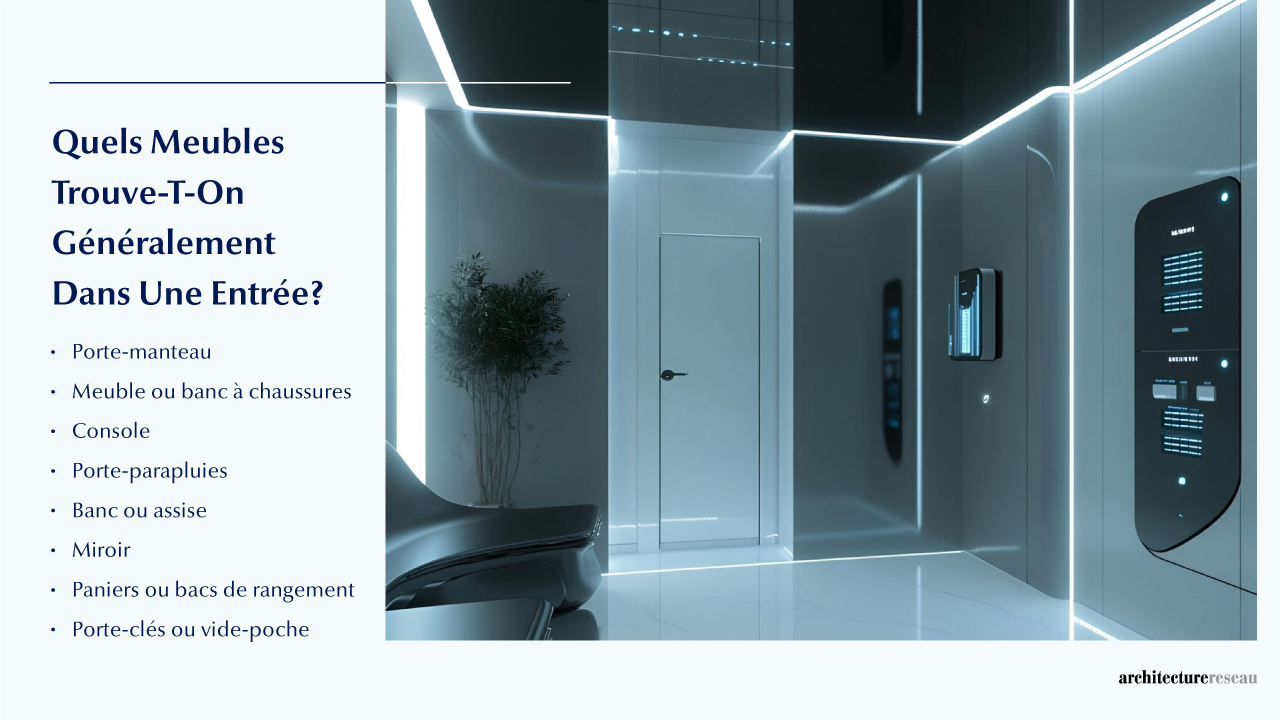 Quels sont les meubles les plus courants dans une entrée ?