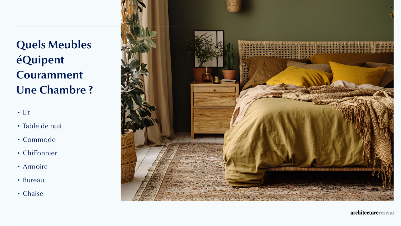 Chambre - Taille, Fonctionnalité, Usages, Meubles et Rénovatio Quels meubles equipent généralement une chambre ?