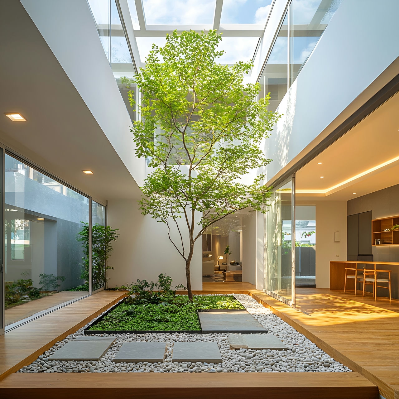 Atrium: Taille, Fonctionnalité, Usages, Mobilier et Rénovation
