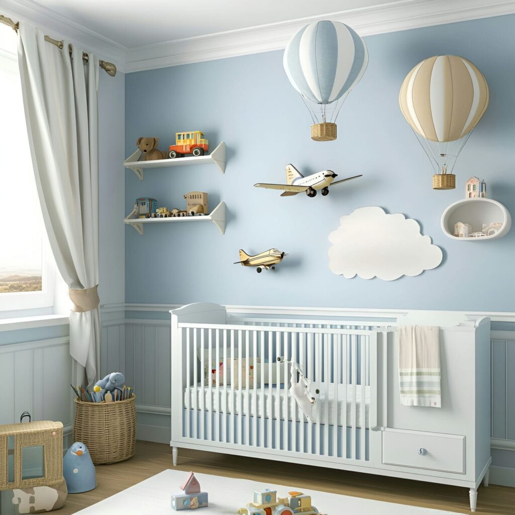 Chambre de bébé: Taille, Fonctionnalité, Utilisations, Mobilier et Rénovation