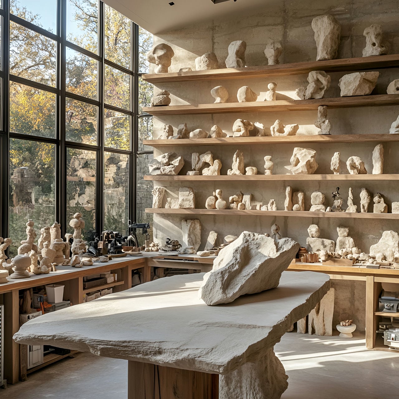 Atelier d’art : Taille, Fonctionnalité, Usages, Mobilier et Rénovation