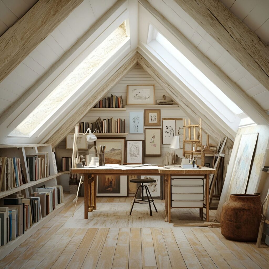 Atelier d’art : Taille, Fonctionnalité, Usages, Mobilier et Rénovation