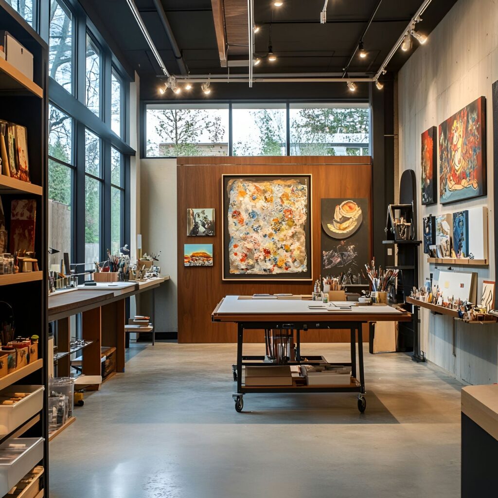 Atelier d’art : Taille, Fonctionnalité, Usages, Mobilier et Rénovation