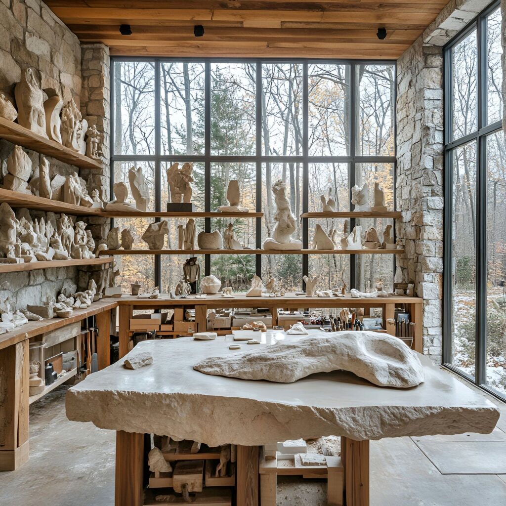 Atelier d’art : Taille, Fonctionnalité, Usages, Mobilier et Rénovation