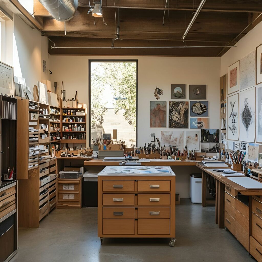 Atelier d’art : Taille, Fonctionnalité, Usages, Mobilier et Rénovation