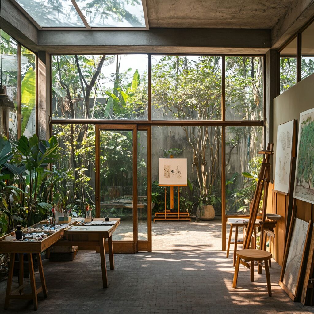 Atelier d’art : Taille, Fonctionnalité, Usages, Mobilier et Rénovation