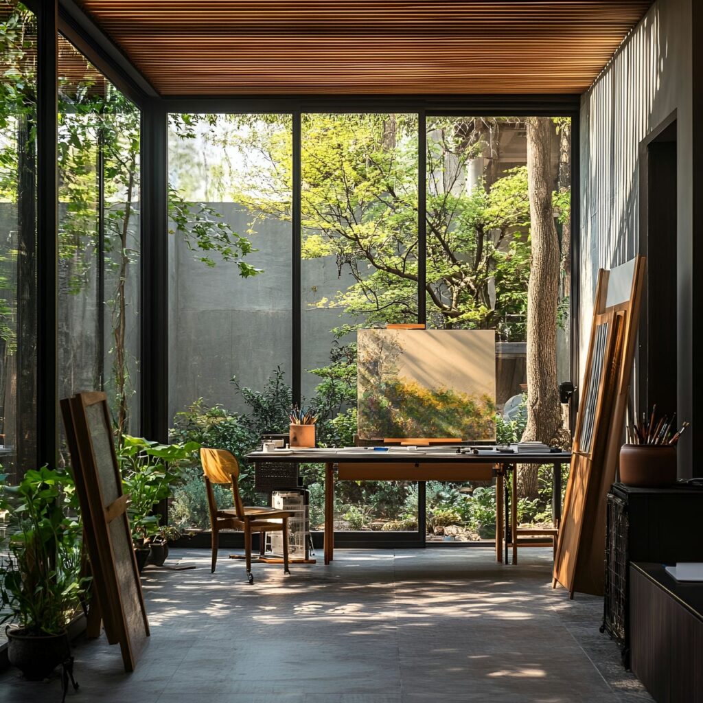 Atelier d’art : Taille, Fonctionnalité, Usages, Mobilier et Rénovation