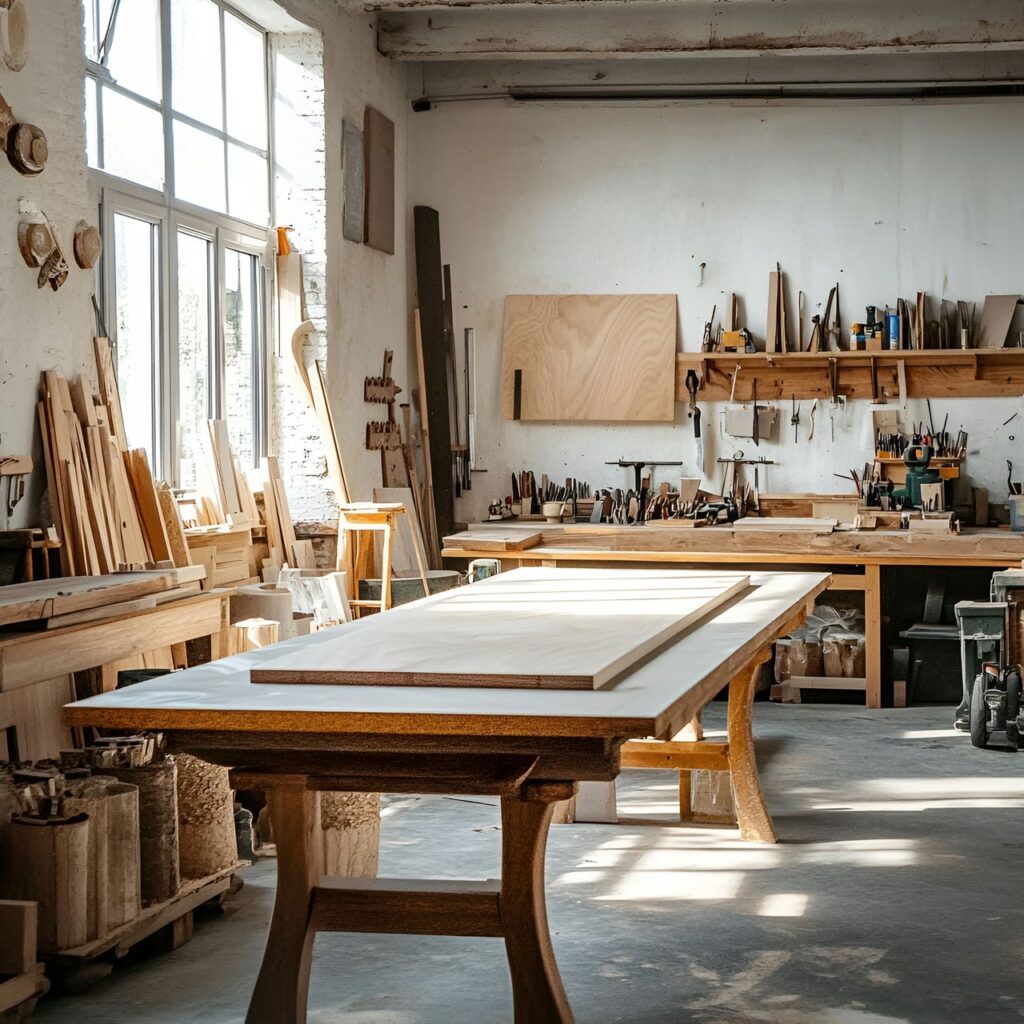 Atelier de loisirs créatifs : taille, fonctionnalité, usages, mobilier et rénovation