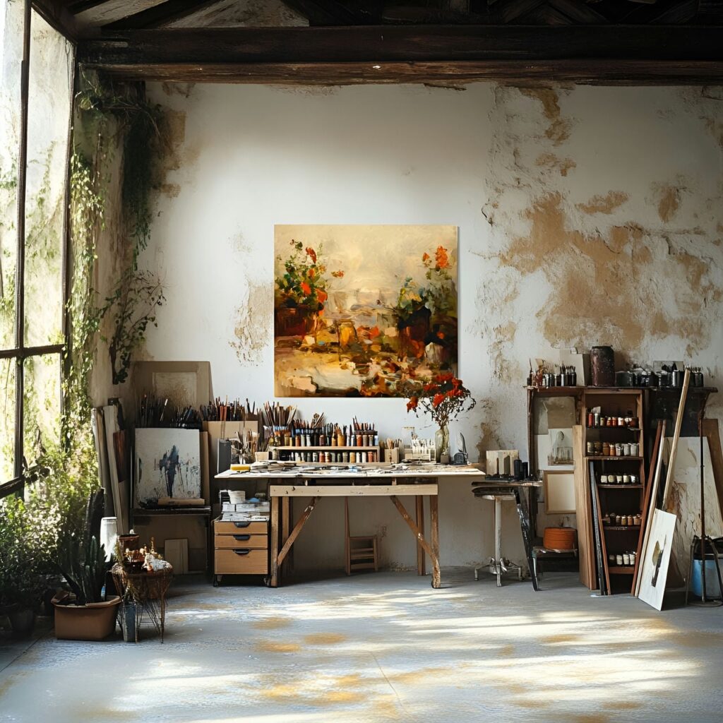 Atelier de loisirs créatifs : taille, fonctionnalité, usages, mobilier et rénovation