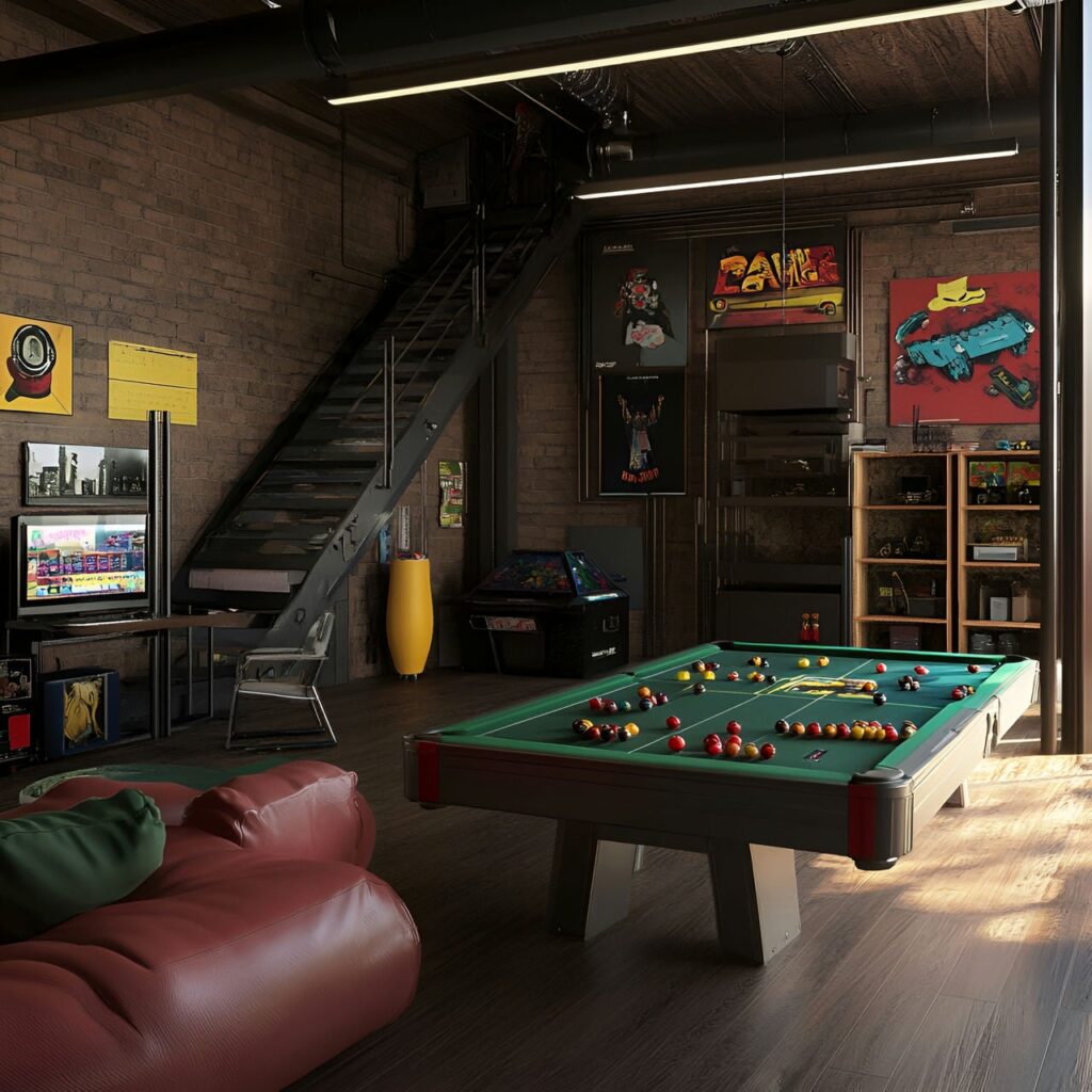 Salle de jeux : Taille, Fonctionnalité, Usages, Mobilier et Rénovation