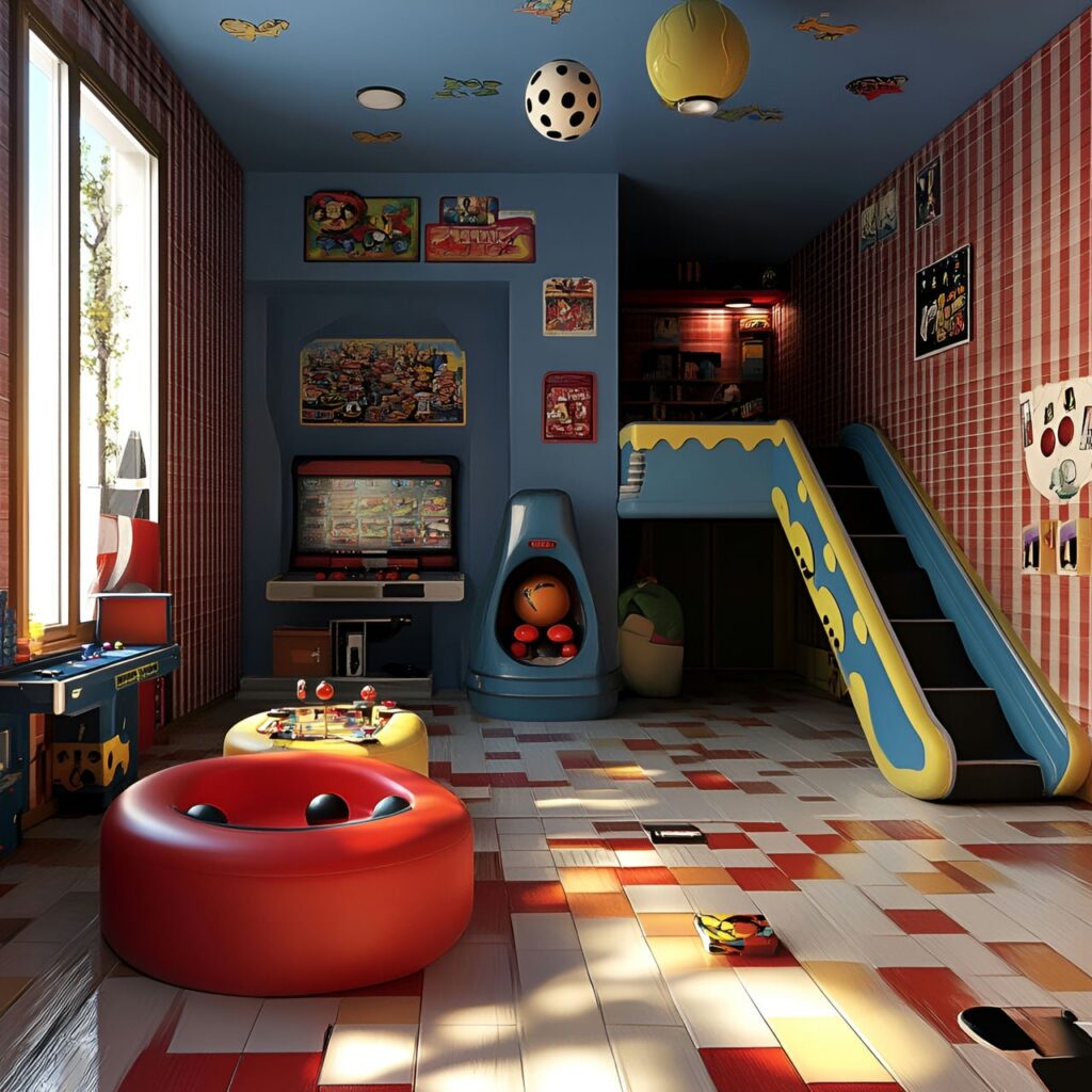Salle de jeux : Taille, Fonctionnalité, Usages, Mobilier et Rénovation