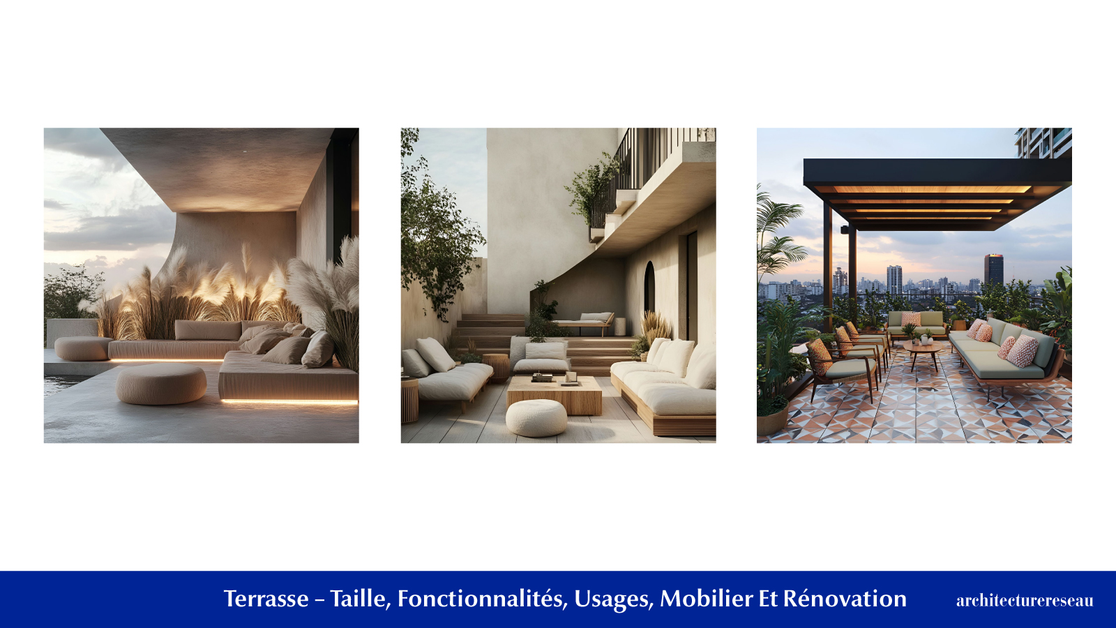 Terrasse : taille, fonctionnalité, usages, mobilier et rénovation