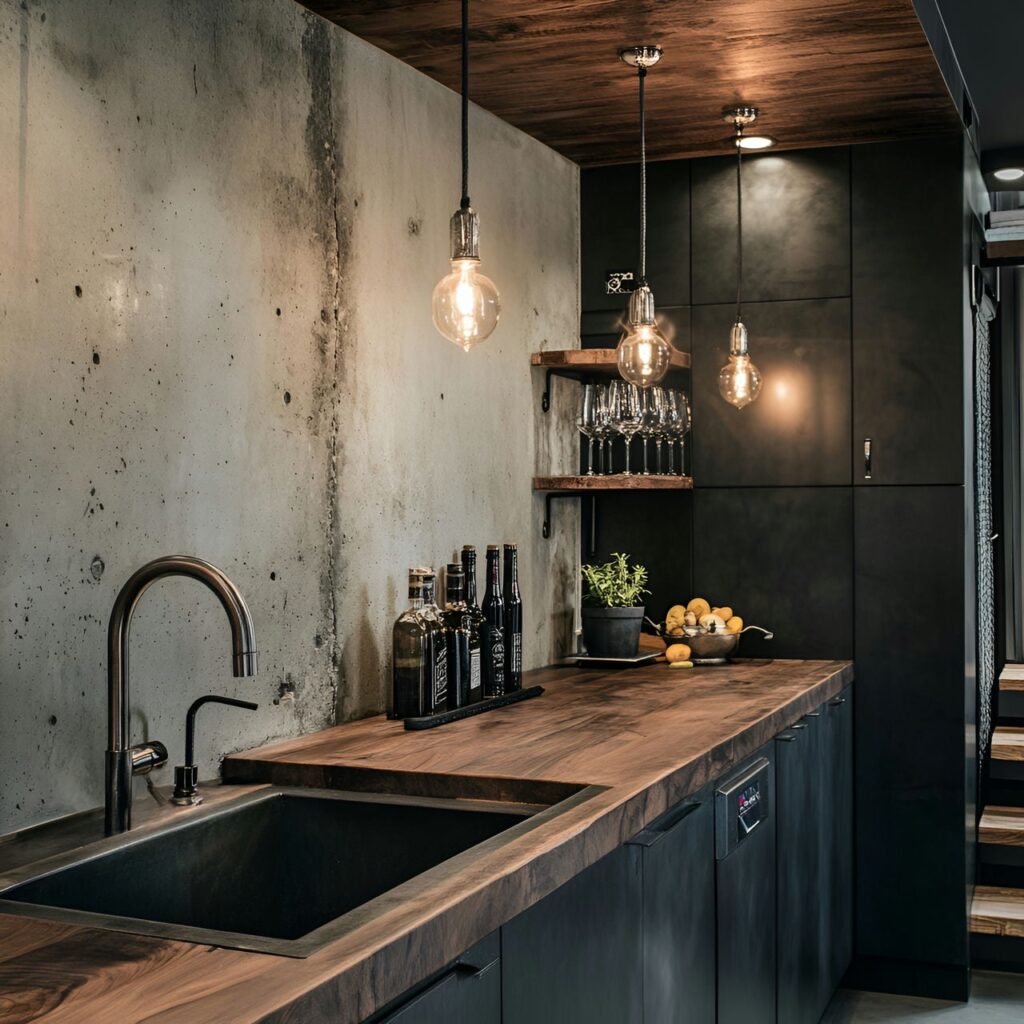 Bar avec évier : taille, fonctionnalité, usages, mobilier et rénovation