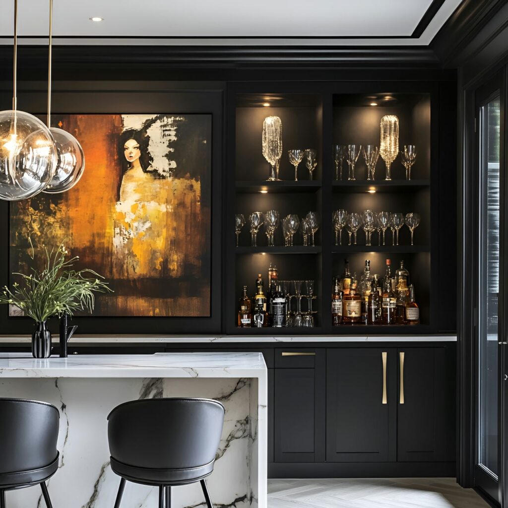 Bar avec évier : taille, fonctionnalité, usages, mobilier et rénovation